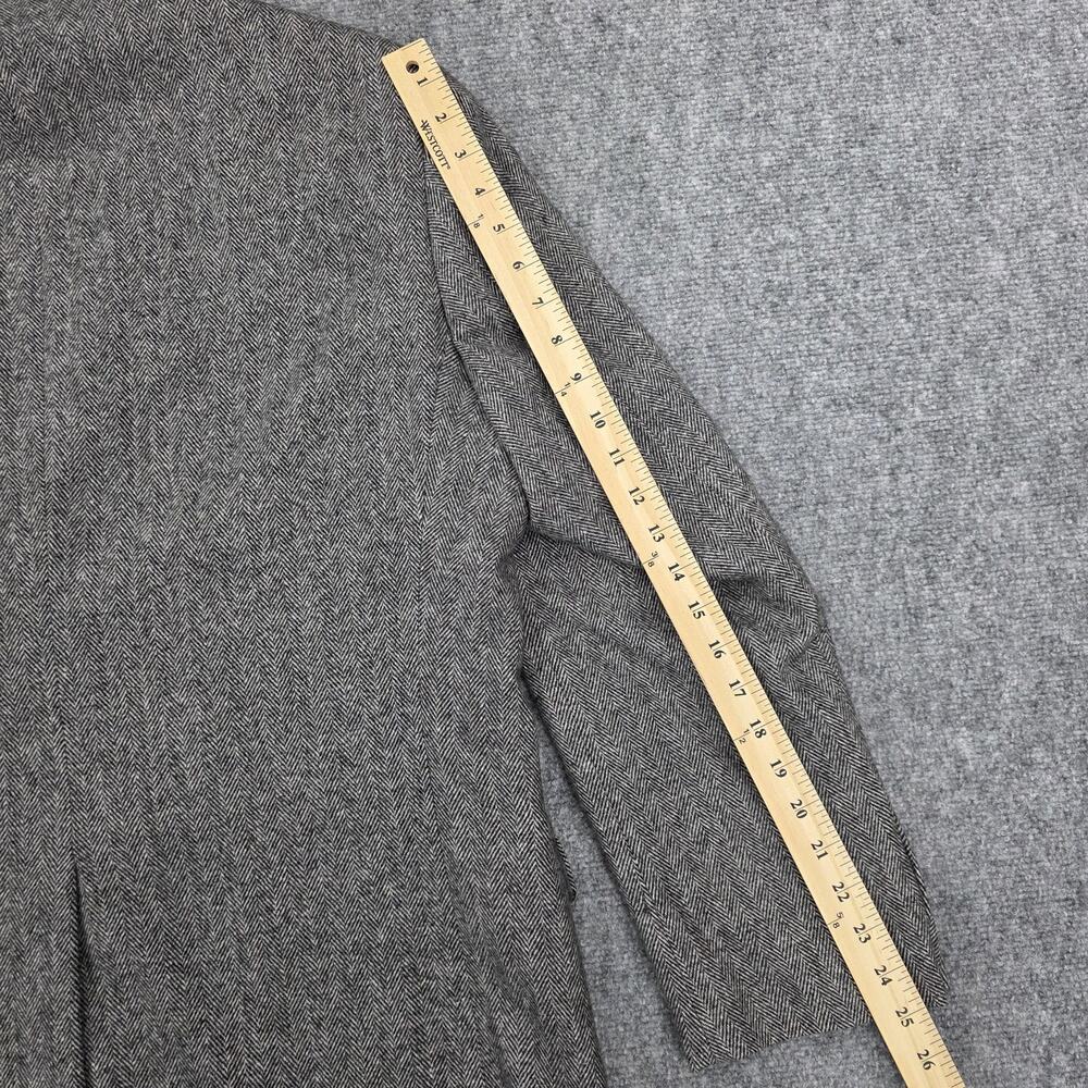 Gianfranco Ruffini Blazer Mens 42R Gray Herringbone Camel Hair Blend Italy Made - Picture 9 of 16